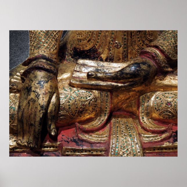 Póster Mudra Buda Tocando a Terra (Frente)