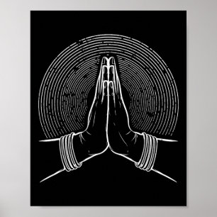 Poster Mudra de Meditação Zen Espiritual