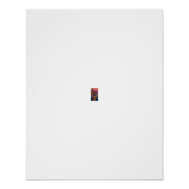 Póster Mudra Mão Buda Brilho Arco-íris (Frente)