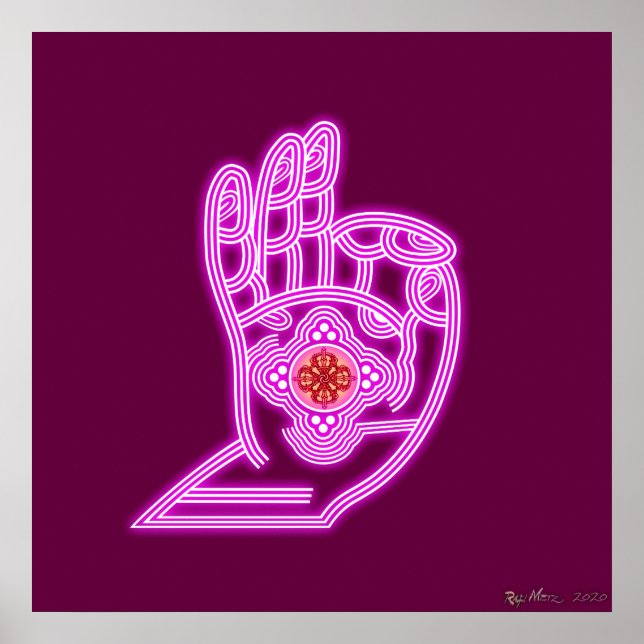 Poster Mudra Maroon (Frente)