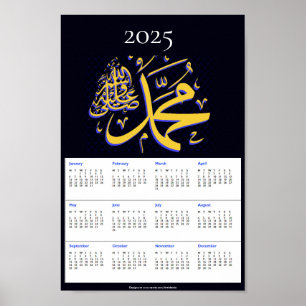 Poster Muhammad pbuh 2025 Calendar Keepsasasasasasasasasa