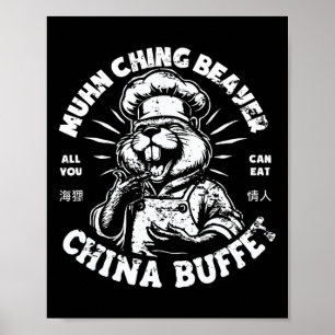Poster Muhn Ching Beaver Sujo Humor Adulto Runchy Me Ensi