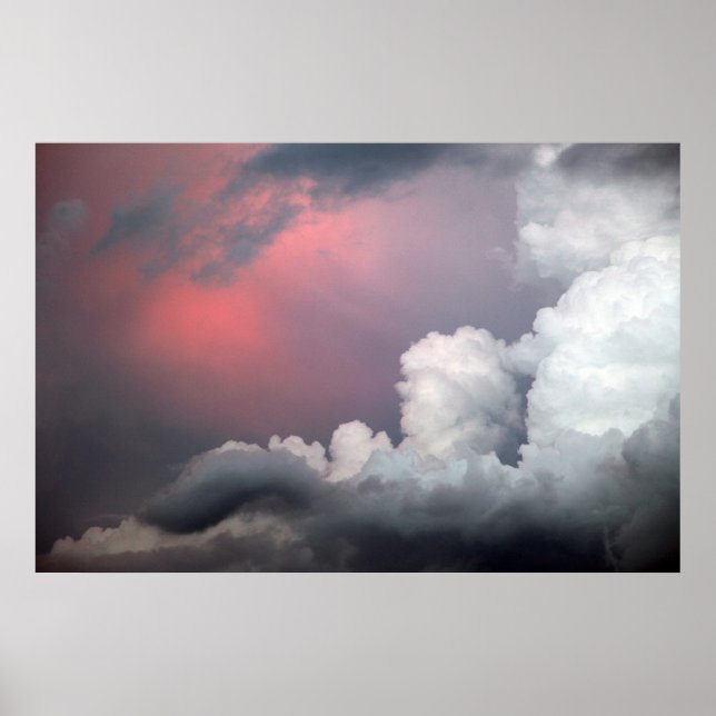 Póster Muitas coisas nas nuvens (Frente)