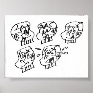 Poster Muitas Faces De Steven W Warlock