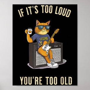 Poster Muito Alto Muito Velho Pai De Gato De Roll Rock To