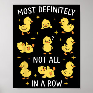 Poster Muito Definitivamente Não Todos Em Uma Fileira Pat