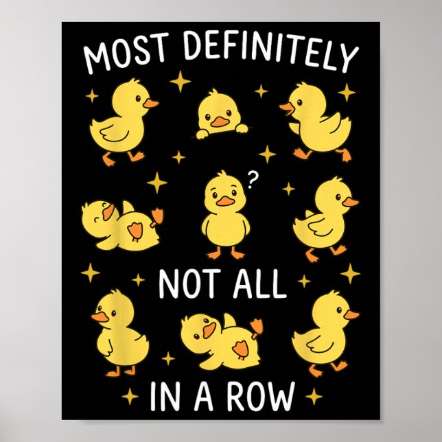Poster Muito Definitivamente Não Todos Em Uma Fileira Pat (Frente)
