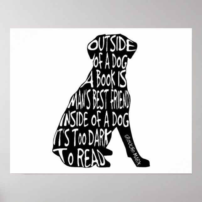 Poster Muito Escuro para Ler (Frente)