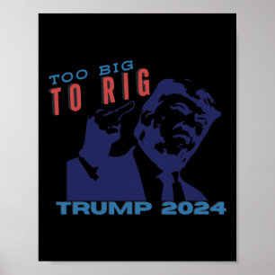 Poster Muito Grande Para Fraudar Apoio Patriótico a Trump