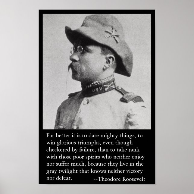 Poster Muito melhor é ousar coisas poderosas. (Frente)