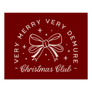 Póster Muito miserável, feliz clube de Natal.