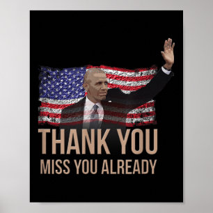 Poster Muito Obrigado Obama, Senhora Barack Presidente