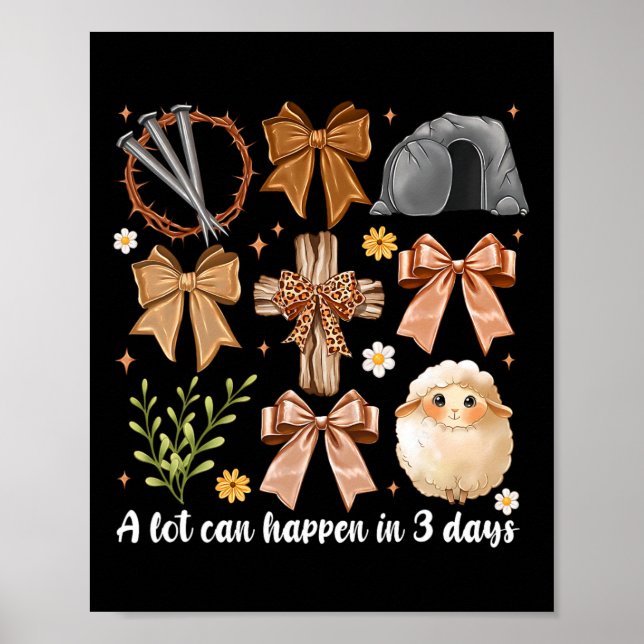 Poster Muito Pode Acontecer Em 3 Dias De Páscoa De Arco D (Frente)