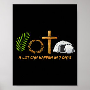 Poster Muito Pode Acontecer em Sete Dias Jesus Ressuscito