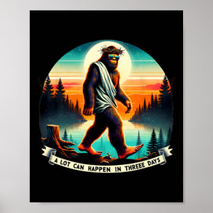 Poster Muito Pode Acontecer Em Três Dias Vintage Páscoa B