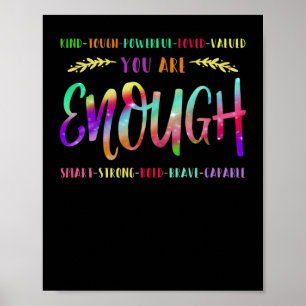 Poster Muito Poderoso E Valente Você É O Suficiente