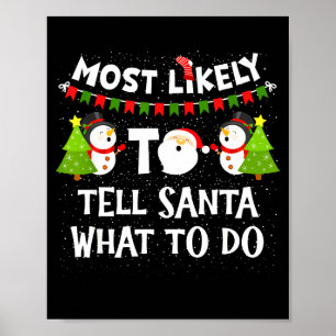 Poster Muito Provável Dizer ao Papai Noel o Que Fazer Cam
