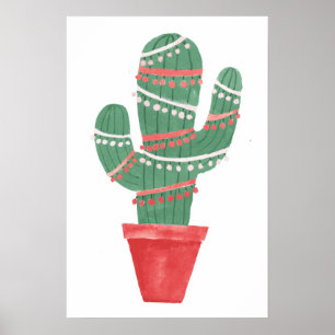 Poster Muito uma árvore de Natal do cacto