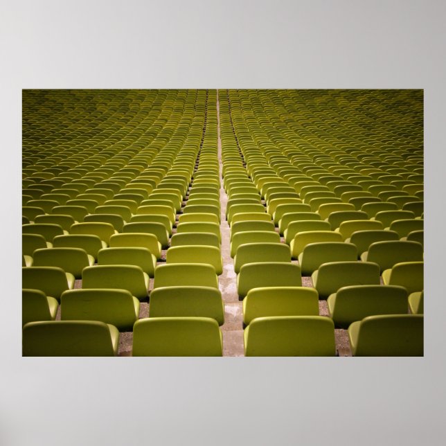 Poster Muito vazio para cadeiras amarelas (Frente)