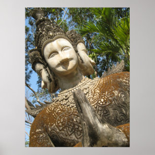 Poster Muitos Face Wai ... Nong Khai, Isaan, Tailândia