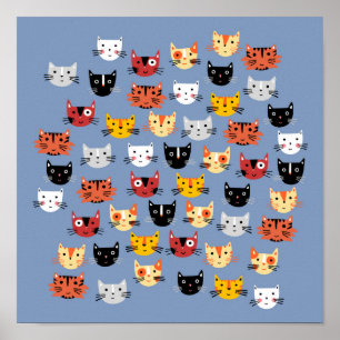 Poster Muitos Gatos Kitty