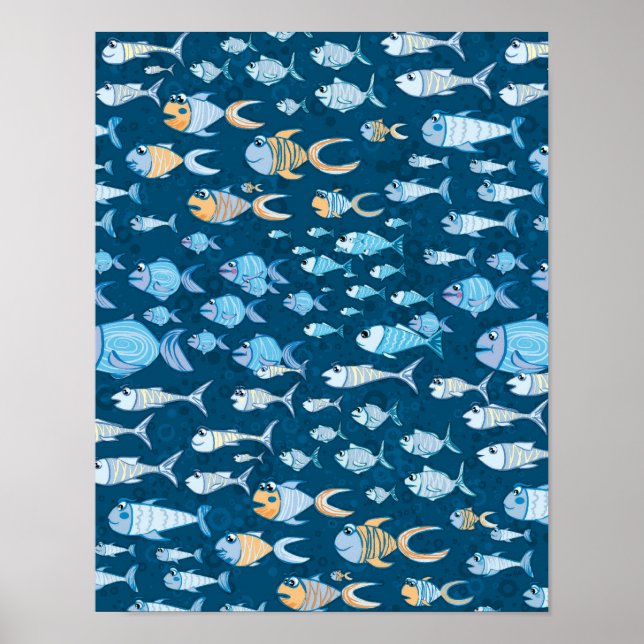 Poster Muitos peixes - pôster (Frente)