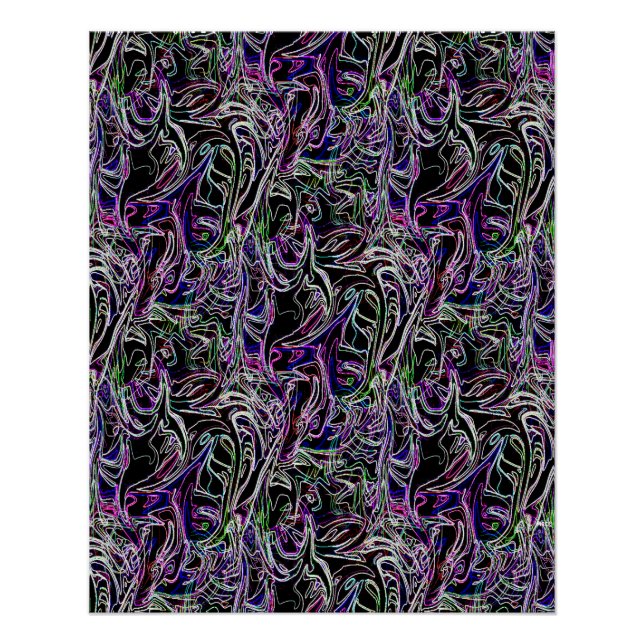 Póster Muitos Rostos Estranhos... (Frente)