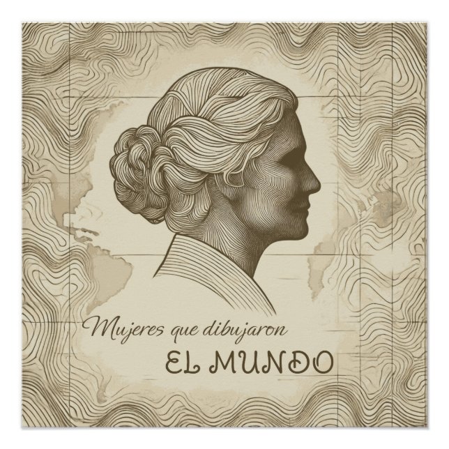Póster Mujeres que dibujaron el mundo (Frente)