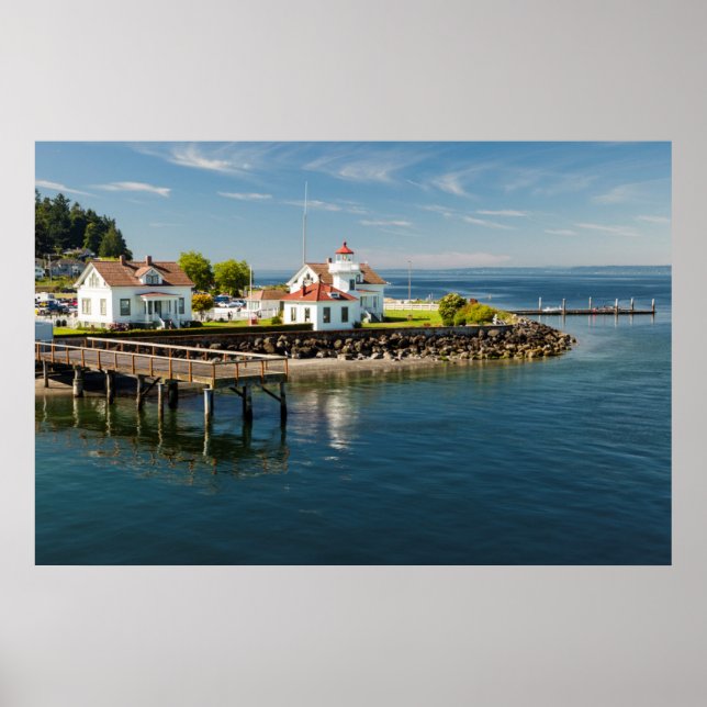 Póster Mukilteo Lighthouse, Mukilteo, Washington, EUA (Frente)