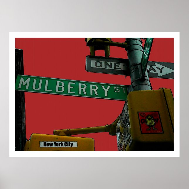 Póster "Mulberry Street: Little Italy" Nova Iorque (Frente)