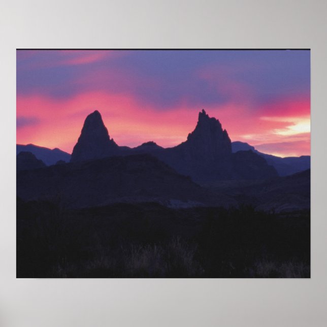 Poster Mule Ears - Big Bend, Texas (Frente)