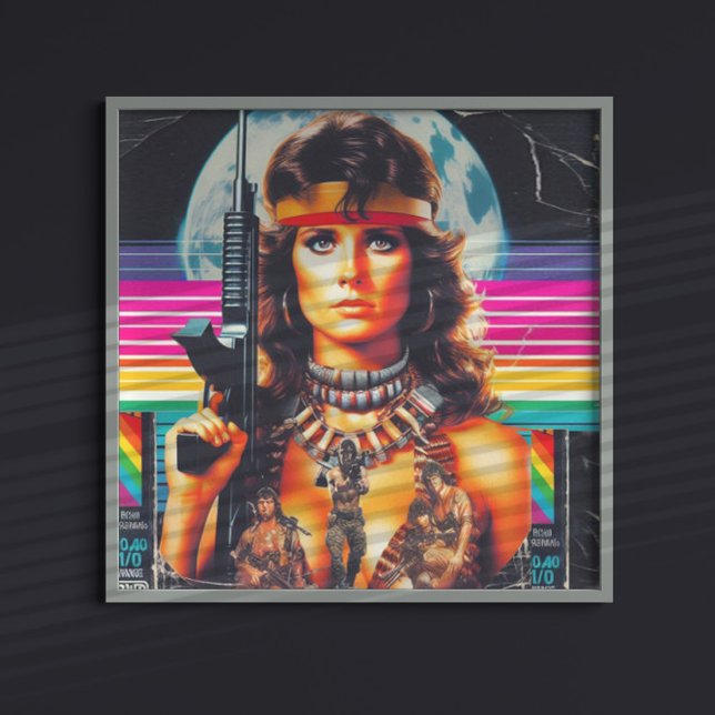 Poster Mulher-Ação Vhs 80 (Criador carregado)