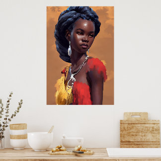 Poster Mulher Africana