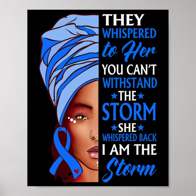 Poster Mulher Afro Eu Sou A Consciência Da Tempestade Hid (Frente)