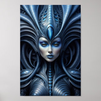 Poster Mulher alienígena - 016 - Visão Noturna - Arte Fan
