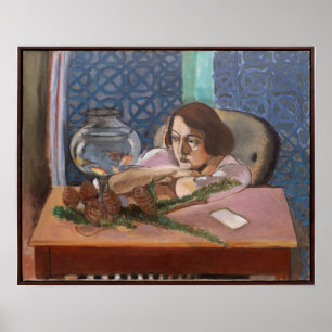 Poster Mulher Antes de um Matisso de Aquário