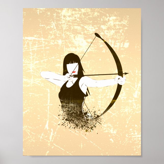 Poster Mulher Archer - Vista Distante (Frente)