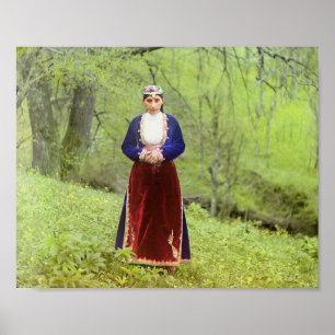 Poster Mulher Armênia - Foto colorida de 1912