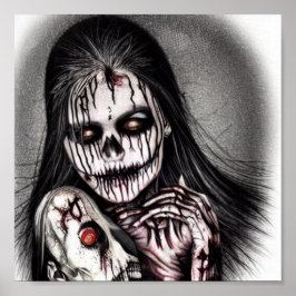 Poster Mulher Assustadora Spooky