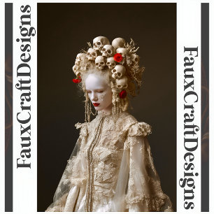 Poster Mulher Barroca Gótica de Avant-Garde Imprimível 12