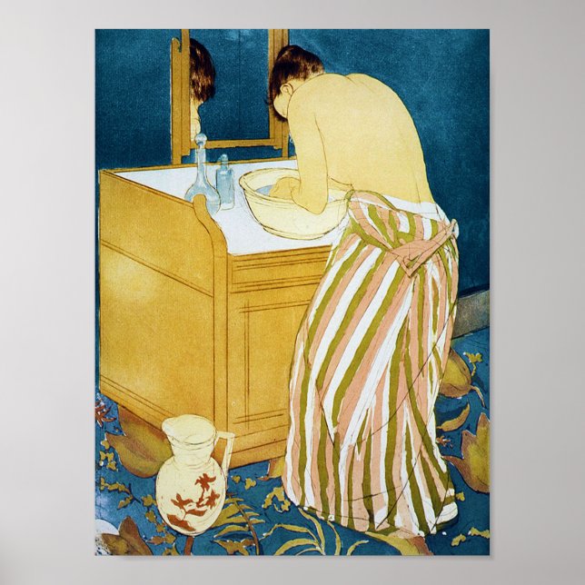 Poster Mulher Bathing, Mary Cassatt (Frente)