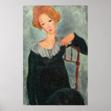 Mulher Cabelo Vermelho - Amedeo Modigliani Fine Ar