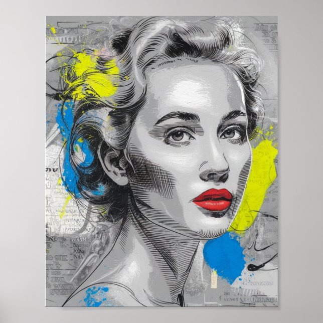 Poster Mulher Caucasiana (Frente)