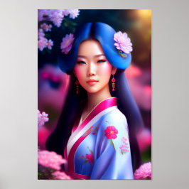 Poster Mulher chinesa