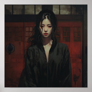 Poster Mulher Chinesa Elegante, Retraição Íntima 18-Ano