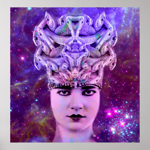 Póster Mulher Cobra Medusa