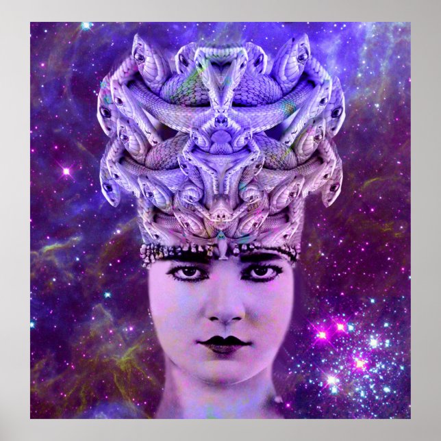 Póster Mulher Cobra Medusa (Frente)