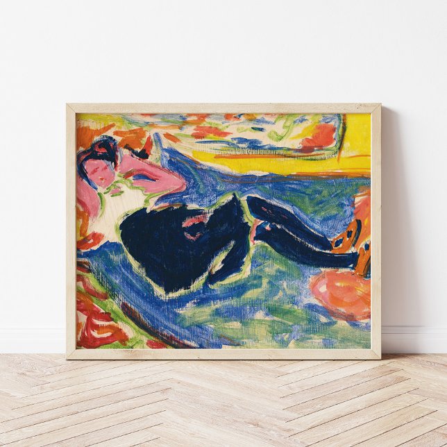 Poster Mulher com Black Stockings | Ernst Ludwig Kirchner (Criador carregado)