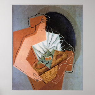 Poster Mulher com cesta, por Juan Gris