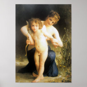 Poster Mulher com Cupido, Bouguereau
